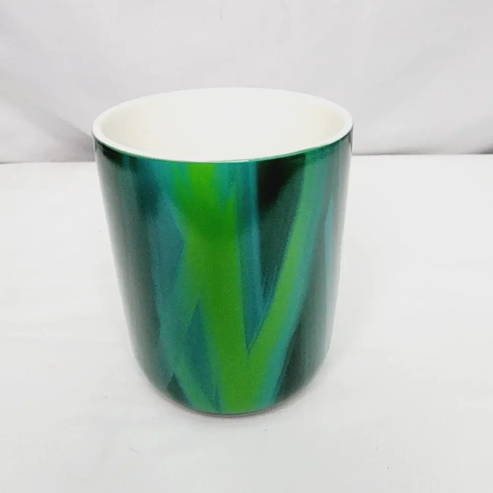 Starbucks 2022 Multi Colored Marbled Green Mug 15 Fl oz Coffee Cup Collectible
